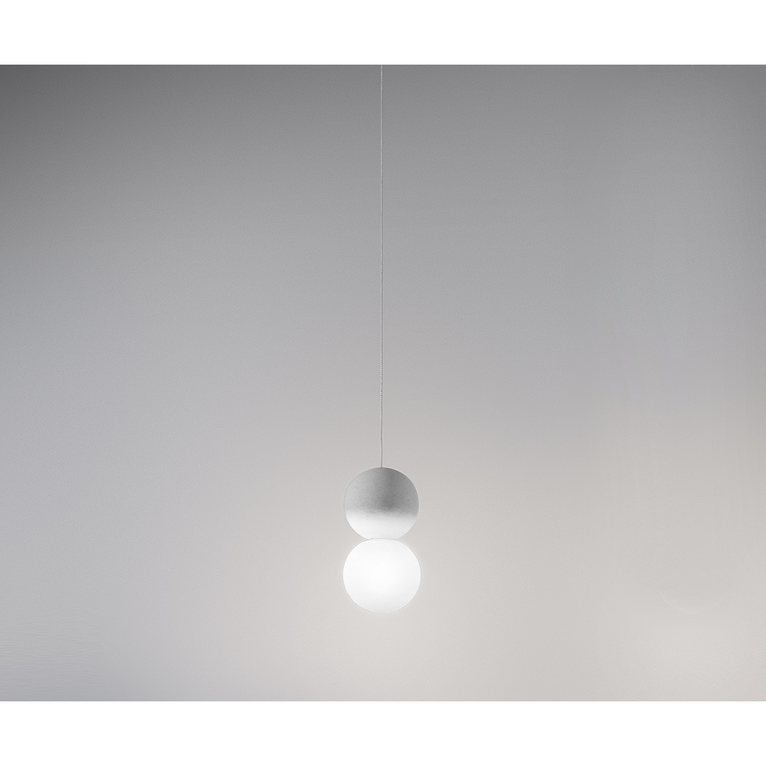 lampadario sfera g9 gealuce singolo grigio chiaro