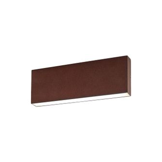 Applique LED 2x10W CCT Gealuce rettangolare marrone IP65