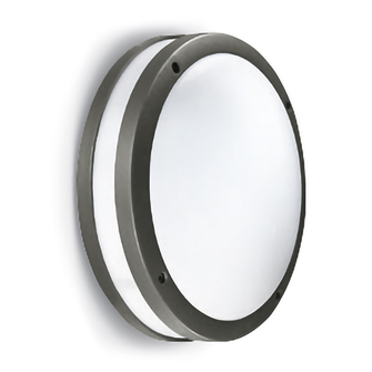 Plafoniera URA-R E27 GEALED antracite IP54