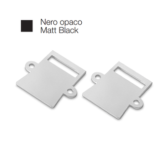 Accessorio tappo LIVERPOOL R grande per profilo LED GEALED nero 2pz