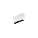 faretto 5 led lineari 10w 3000k bianco e nero gealuce ip20