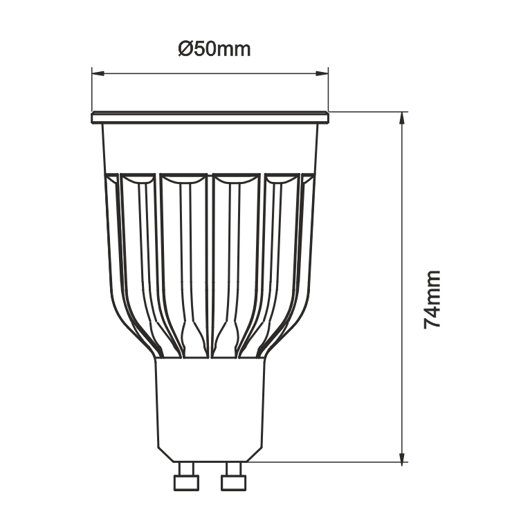 lampadina led power gu10 10w luce naturale 840 beneito faure