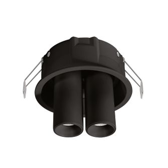 Faretto LED da incasso 16W 2 spot 3000K nero IP20 Gealuce GFA169