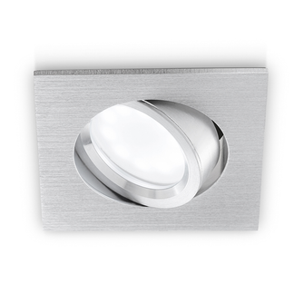 Faretto ORIM GU10 GEALED quadrato alluminio ad incasso orientabile