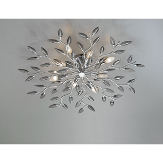 Plafoniera CRYSTALLIVS 8 x E14 AFFRALUX cromo/fumè grande