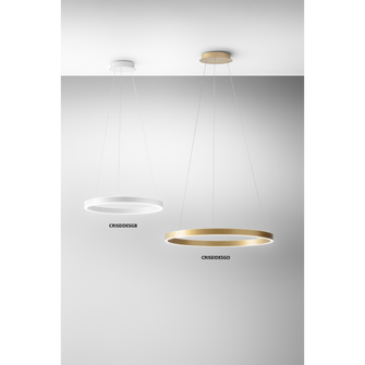 Lampadario LED CRISEIDE 80W luce calda 3000K GEA LUCE bianco