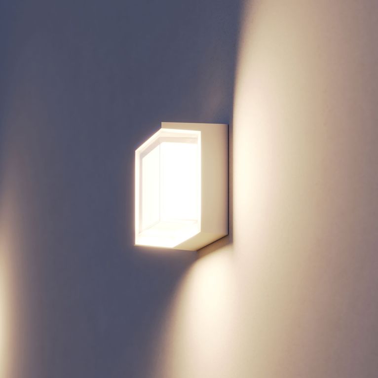 applique led da esterno 15w cct switch, beneito faure bianco 4960