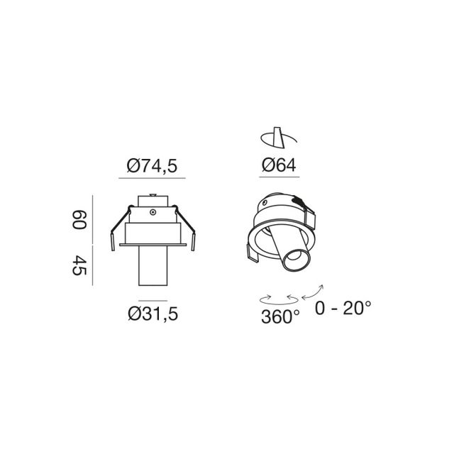 faretto-led-da-incasso-8w-3000k-bianco-ip20-gealuce-gfa169