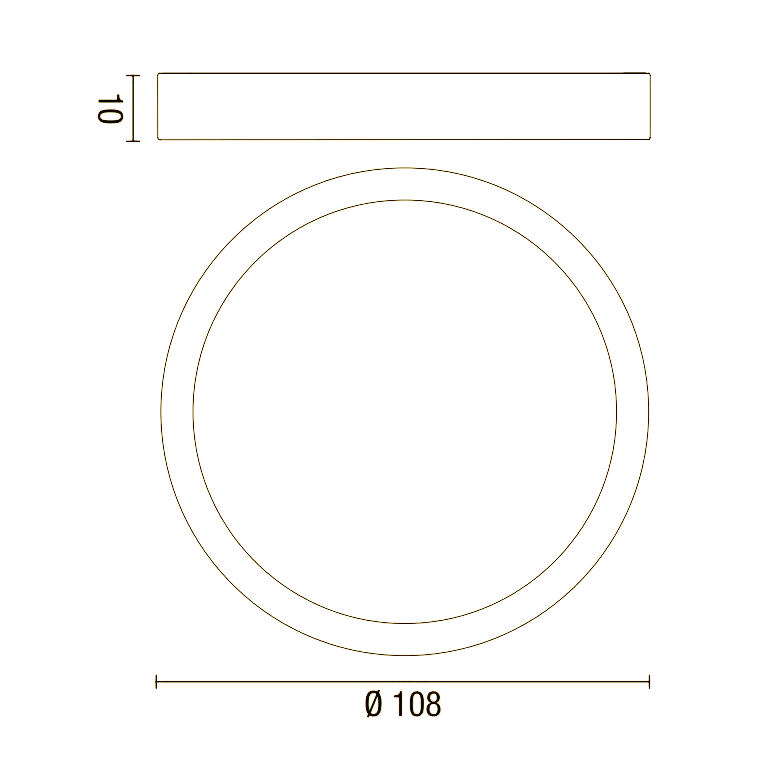 plafoniera band diodi 136w luce calda 3200k affralux bianco xl