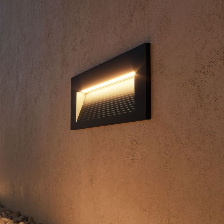 applique led 5w 110/240v cct switch nero 5197