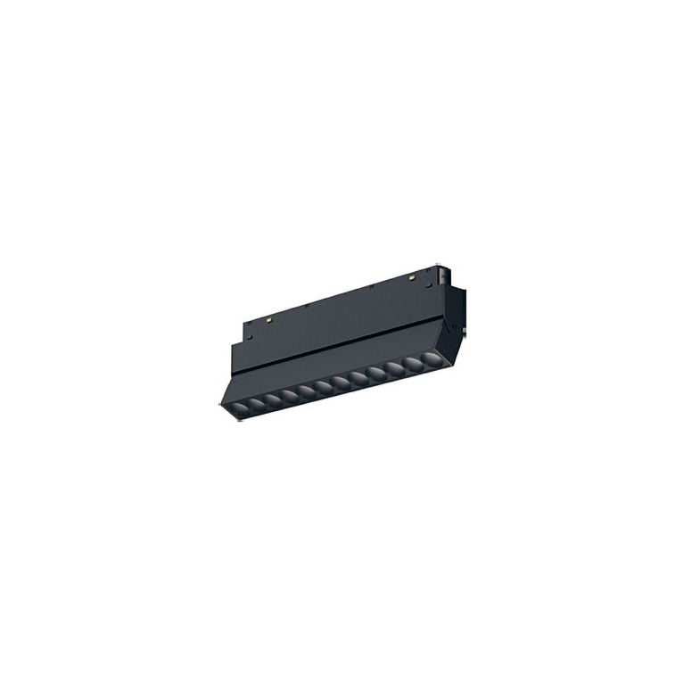 reglette regolabile da binario 12w 3000k nero gealuce