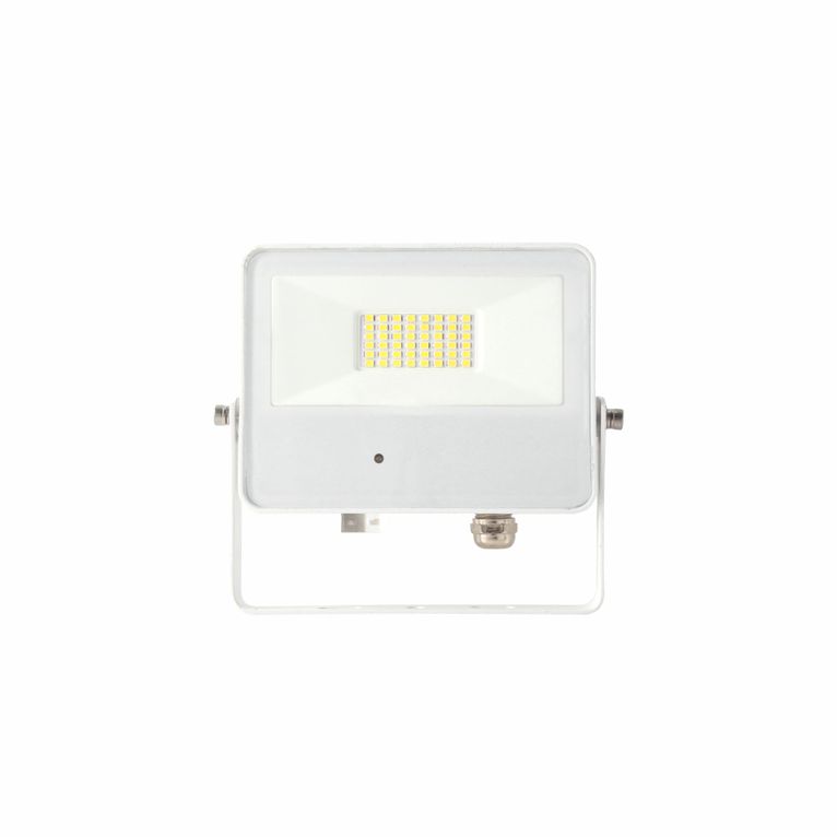 proiettore sky 30w luce naturale 840 beneito faure bianco con sensore a microonde ip65 ik08