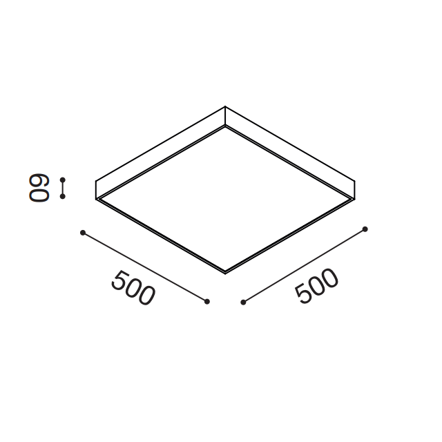 plafoniera-biham-50w-luce-naturale-4000k-gealed-quadrato-medio-bianco