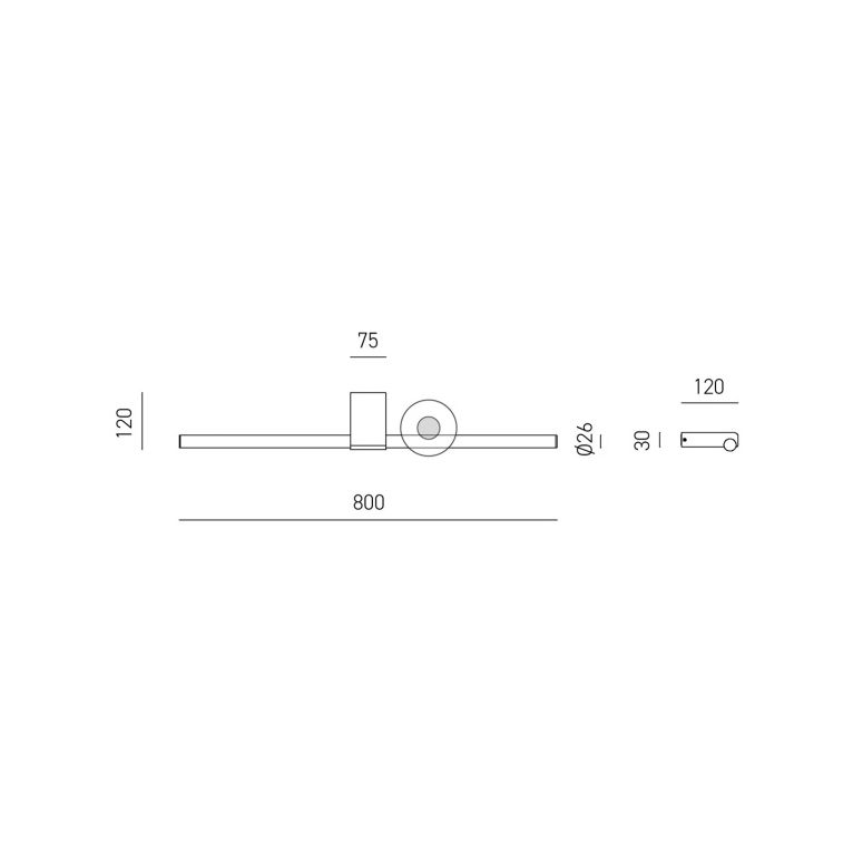 applique led 24w 3000k gealuce ip44 bianco gap56