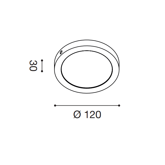 plafoniera-sham-6w-luce-calda-3000k-gealed-tondo-piccolo-bianco