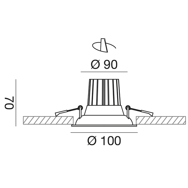faretto-da-incasso-eden-8w-luce-calda-3000k-gealed-bianco