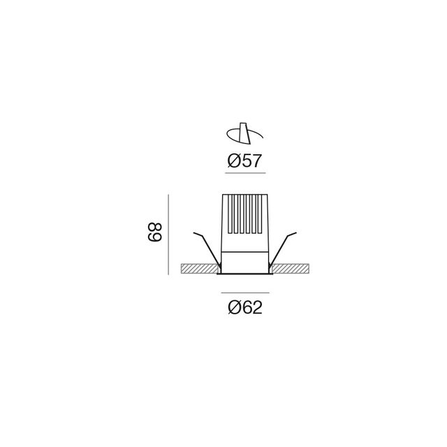 faretto-led-18w-luce-calda-3000k-nero-da-incasso-gfa1415c-gea-luce