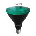 lampadina led r-line par38 e27 15w luce verde beneito faure ip65