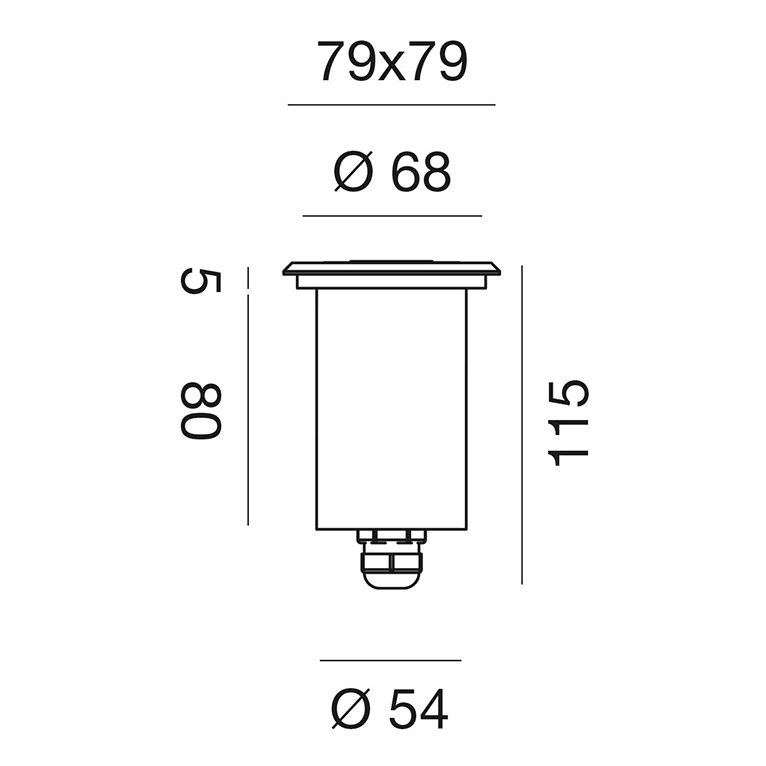 faretto eostre-q 9w luce naturale 4000k gealed ip65 24vdc