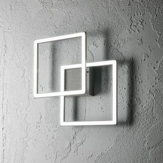 Plafoniera AFRODITE 28W luce calda 3000K GEALUCE titanio 2 moduli