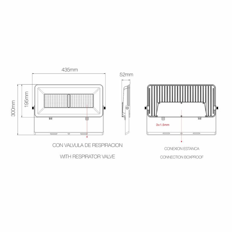 proiettore polaris 150w luce calda 830 beneito faure nero ip65 ik08