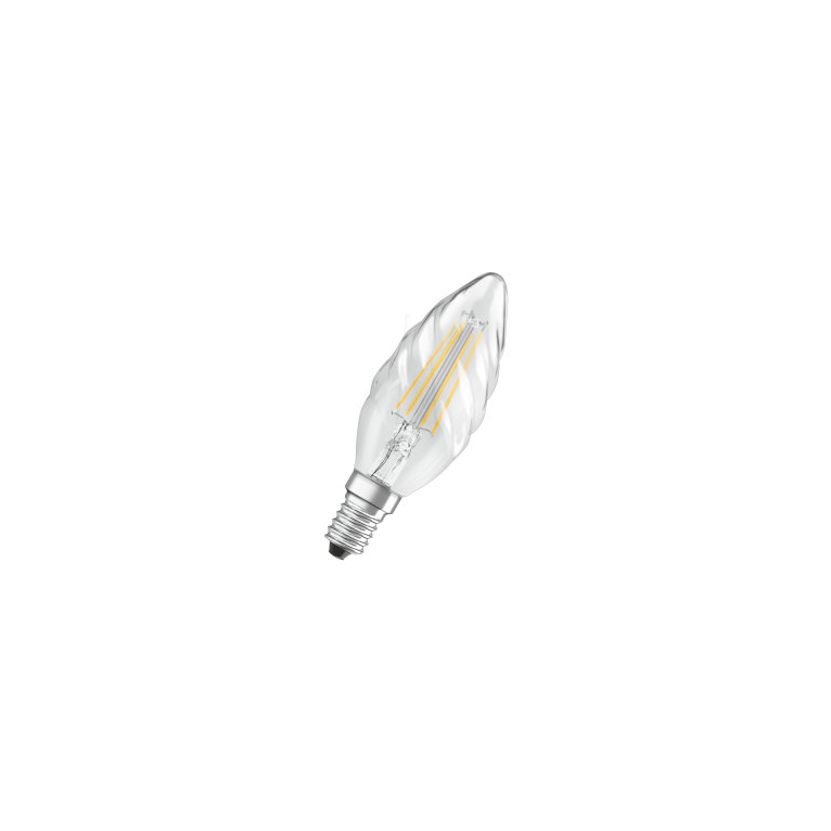 lampadina led parathom classic b e14 4w luce calda 827 ledvance osram tortiglione