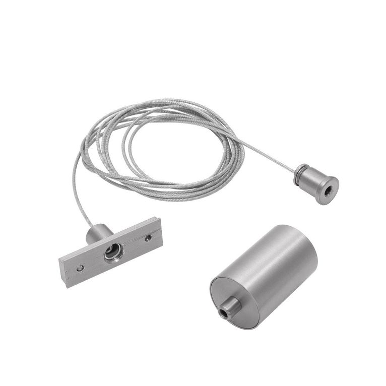 kit sospensione per binario 48v gbin40. colore nickel gealuce 