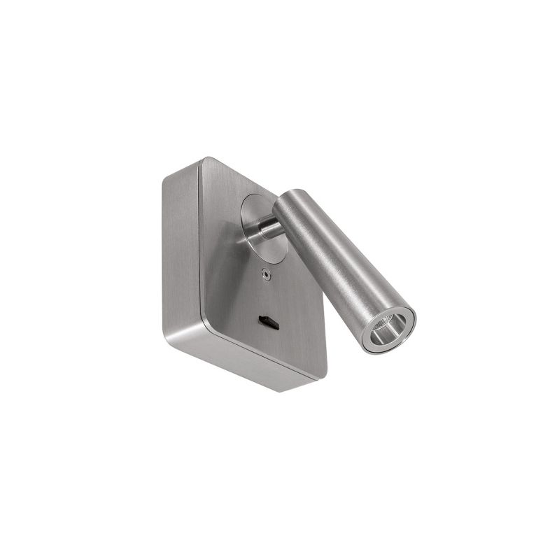 applique orientabile led 3w 3000k nickel gealuce ip20 gap593