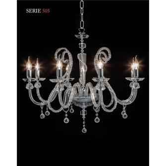 Lampadario SERIE505 8 x E14 CRISTAL LUCE pastorali