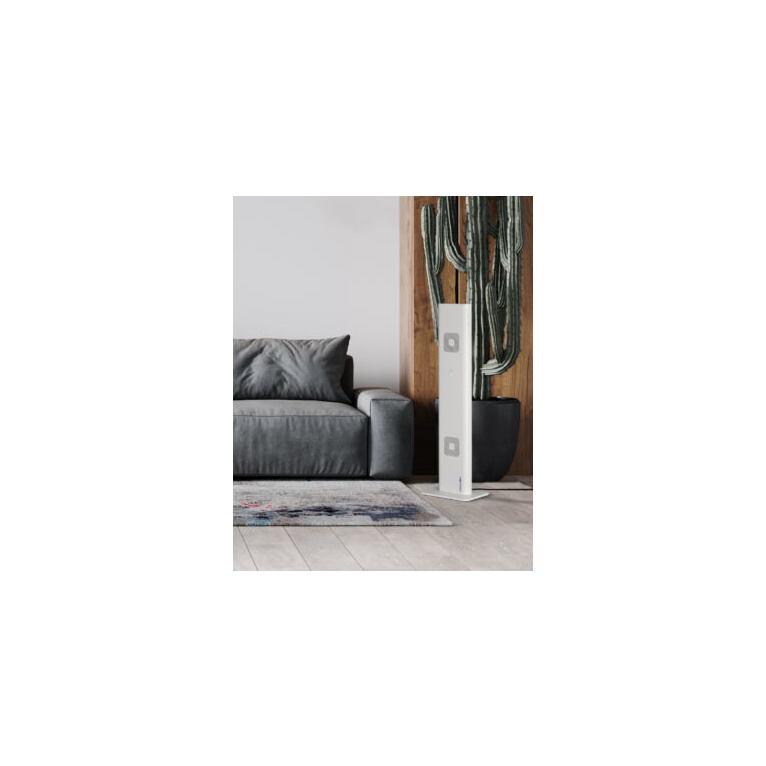 purificatore d'aria turbo uv-c 32w acb bianco con base