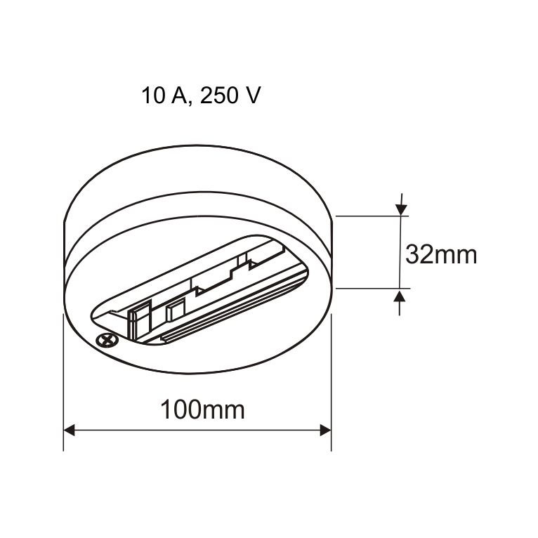 base rotonda beneito faure 3806 bianco