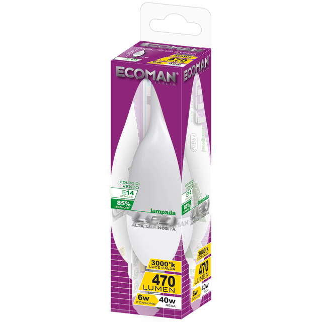 lampadina-led-colpo-di-vento-e14-6w-luce-calda-3000k-ecoman-vetro-ghiaccio