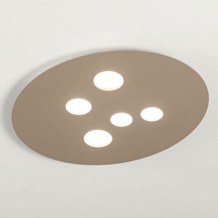 plafoniera luna gx53 gealuce medio tortora