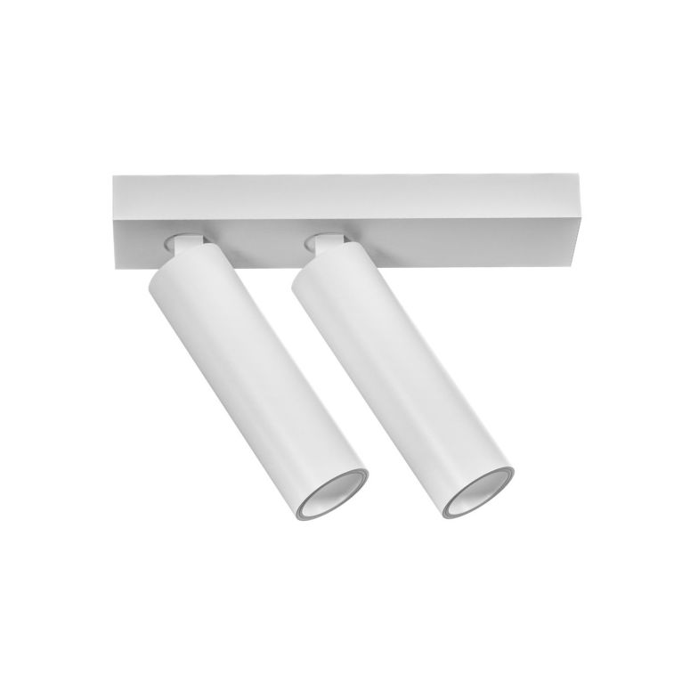 faretto doppio orientabile led 2x7w 3000k bianco gealuce ip20