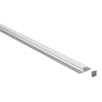 Profilo in alluminio da incasso JEPPE R per strisce LED 2mt GEALED