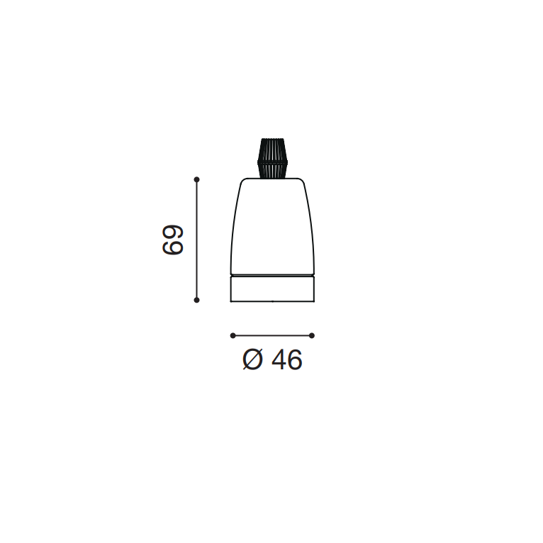 accessorio portalampada gsop80 e27 gealuce bianco