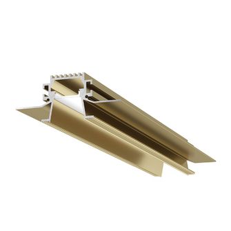 Profilo in alluminio da incasso LIVERPOOL R per strisce LED 2mt GEALED grande oro