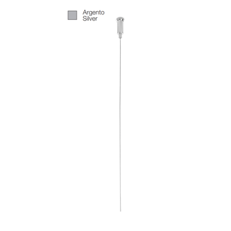 Kit sospensione per profilo LED ASTANA BAKU BLED BUCAREST RIGA GEALED argento cavo singolo 