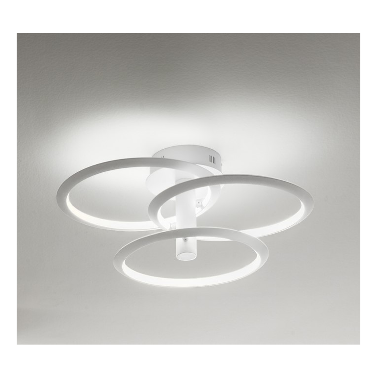 plafoniera katrine 60w luce calda 3000k gealuce bianco medio