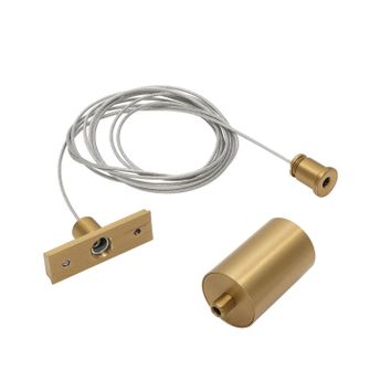 Kit sospensione per binario 48V GBIN40. Colore oro Gealuce 