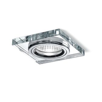 Faretto OPHELIA GU10 GEALED quadrato cristallo ad incasso
