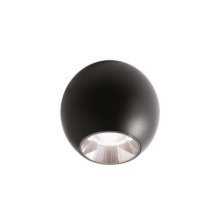 plafoniera led 10w 3000k gealuce ovale nero ip20 gpl391