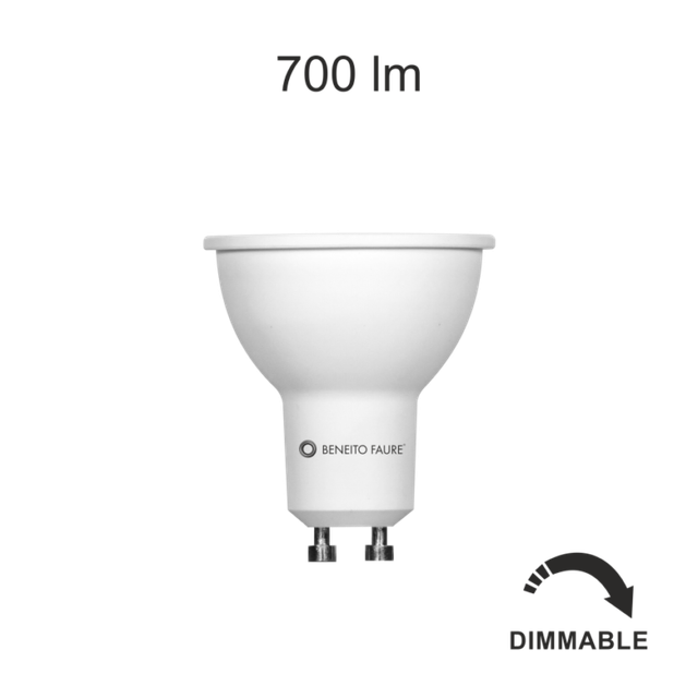 lampadina-led-system-gu10-8w-luce-calda-830-beneito-faure-dimmerabile