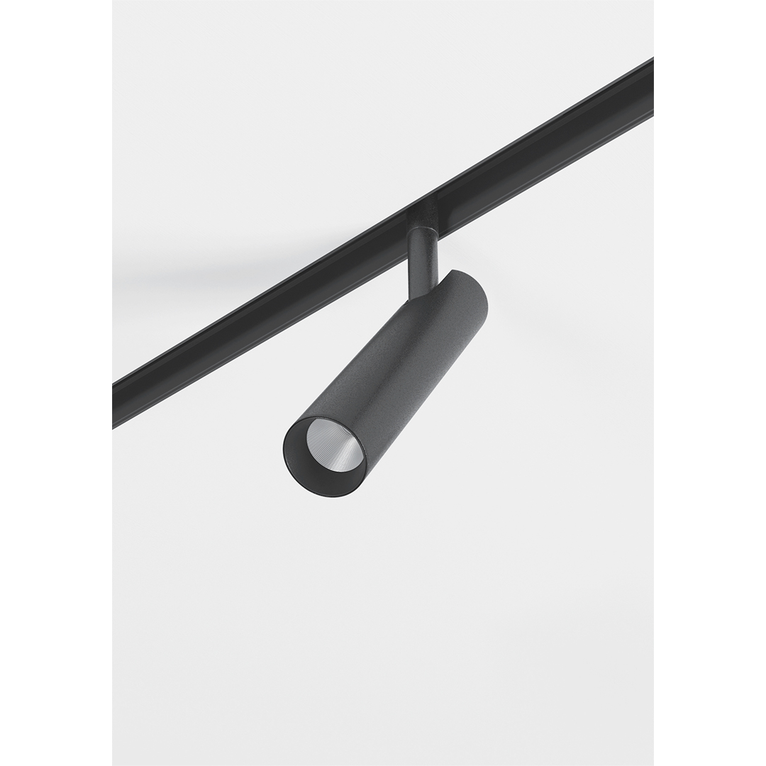 faretto led per binario magnetico 4.5w 48v 2700k nero ip20 alp beneito faure 4789