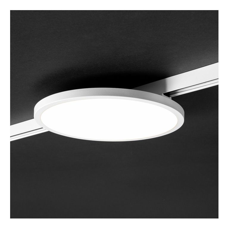 plafoniera led 15w 48v. 3000k ip20 gealuce disco colore bianco 