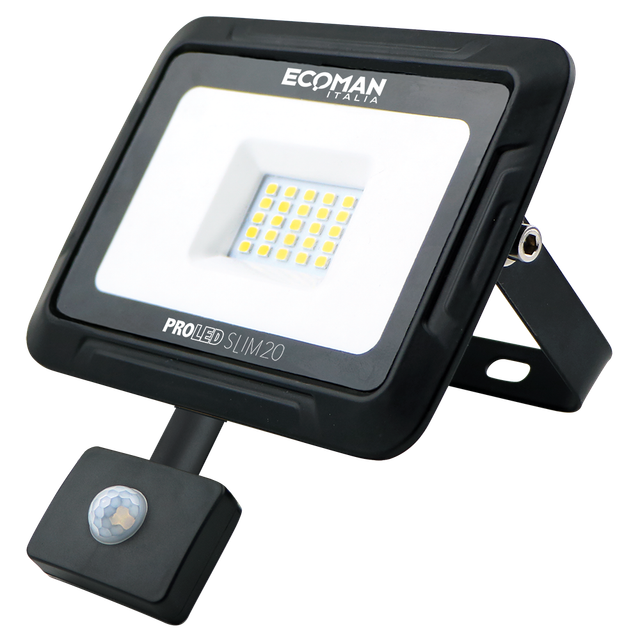 proiettore-led-proled-20w-luce-naturale-4000k-ecoman-nero-ip44-slim-sensor