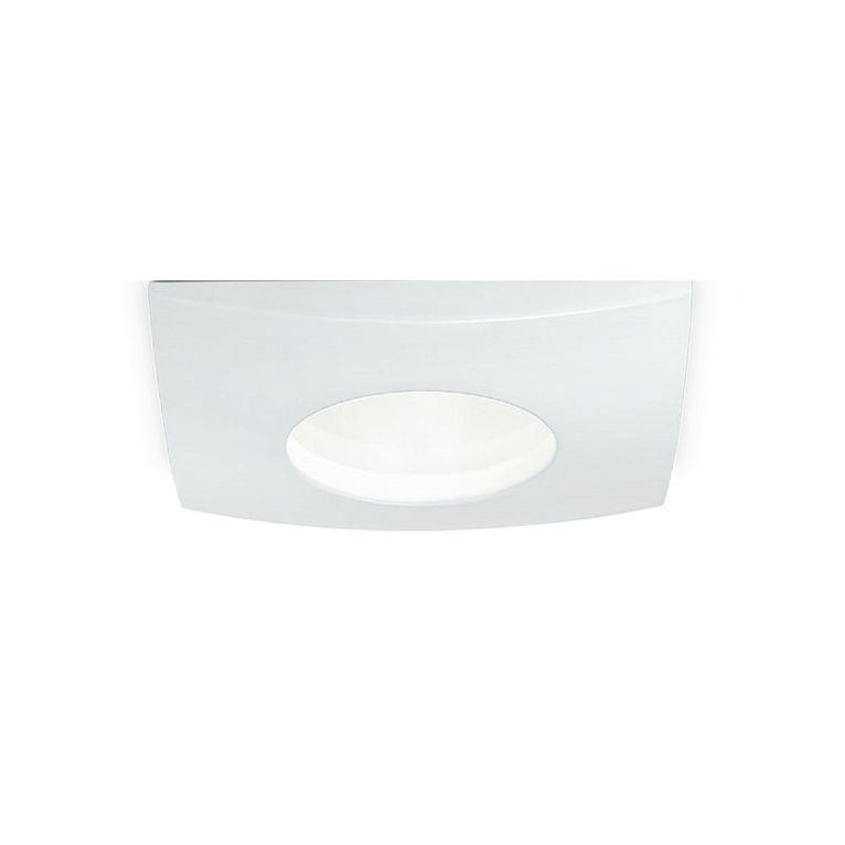 faretto aurora gu10 gealed quadrato bianco ad incasso ip65