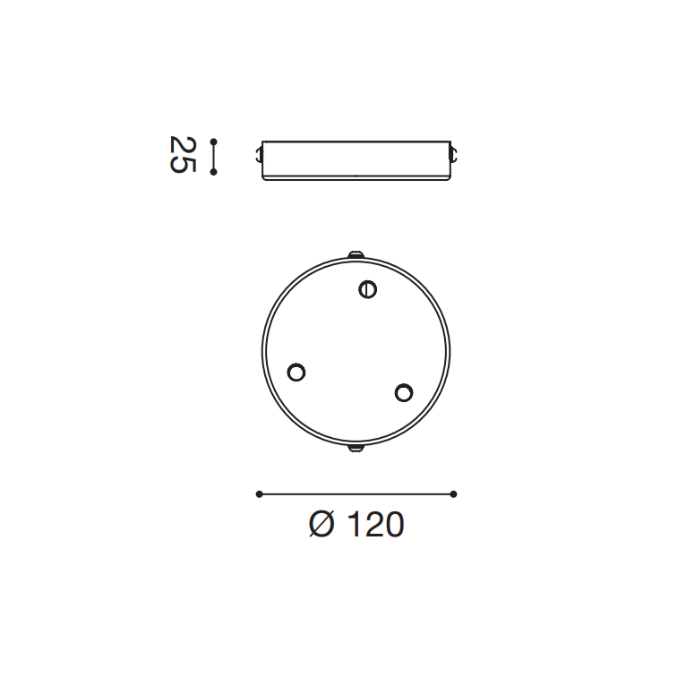 rosone gsob30 3 fori gealuce bianco