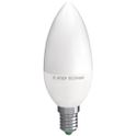 lampadina led candela e14 6w luce naturale 4000k ecoman vetro ghiaccio