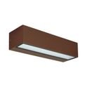 applique led 2x10w cct gealuce rettangolare marrone medio ip65